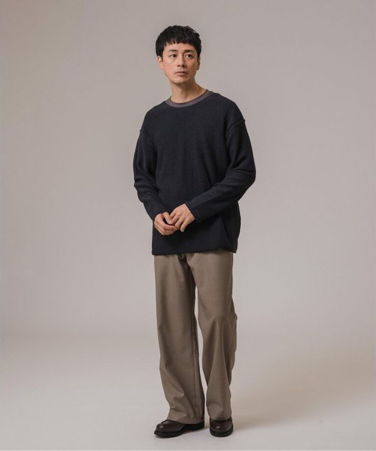 EDIFICE「CHILL FIT ワイドネック ニット」|ニット・セーター|
