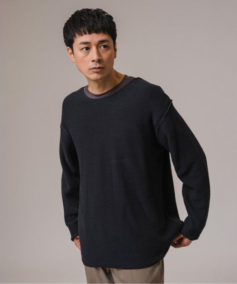 EDIFICE「CHILL FIT ワイドネック ニット」|ニット・セーター|