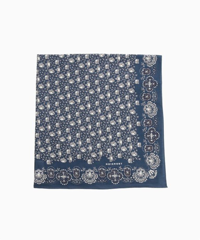 417 EDIFICE「MOISMONT / モワモン Scarf 675」|バンダナ・スカーフ|ネイビー