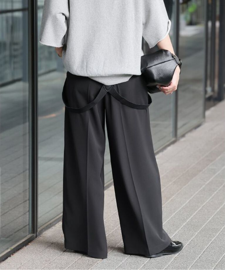JOURNAL STANDARD relume「サスペンダーワイドパンツ（無地）」|スラックス|