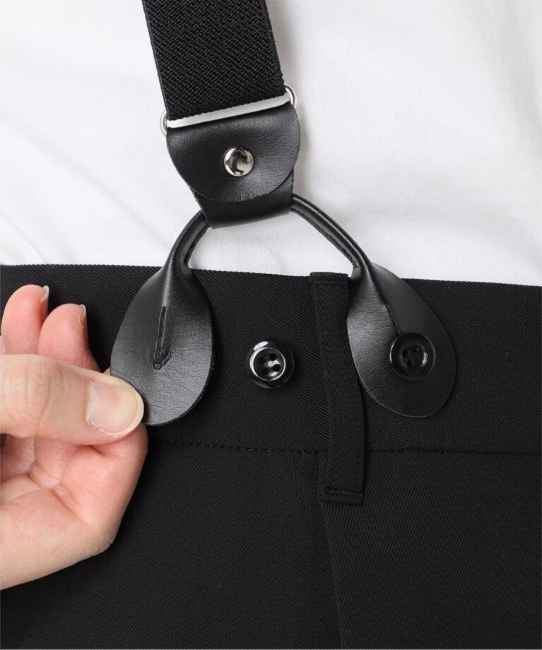 JOURNAL STANDARD relume「サスペンダーワイドパンツ（無地）」|スラックス|