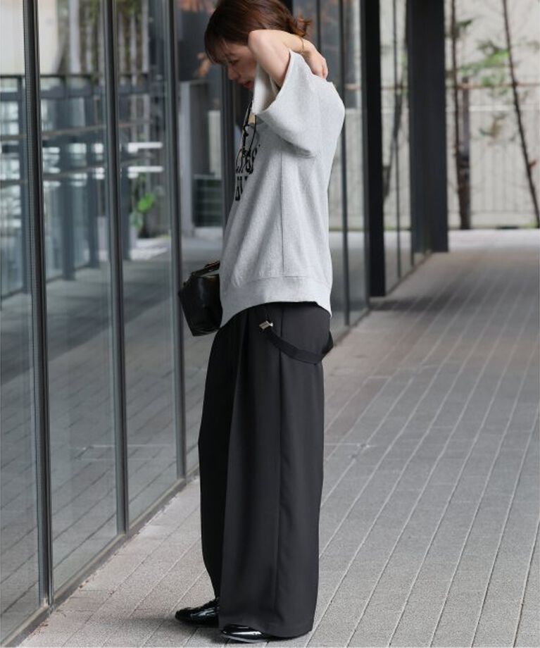 JOURNAL STANDARD relume「サスペンダーワイドパンツ（無地）」|スラックス|