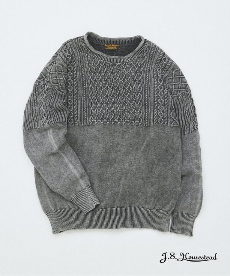 J.S.Homestead「J.S.Homestead / FADE ROLLNECK KNIT」|ニット・セーター|ブラック