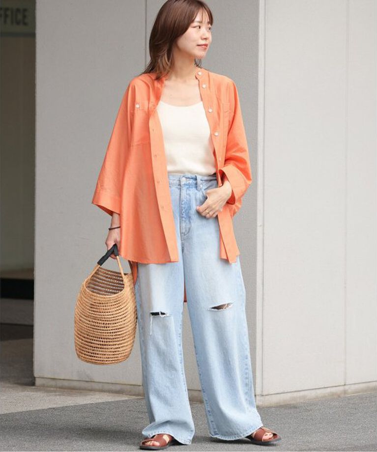 JOURNAL STANDARD relume「《追加》コットンボイルドルマンスリーブシャツ」|シャツ・ブラウス|