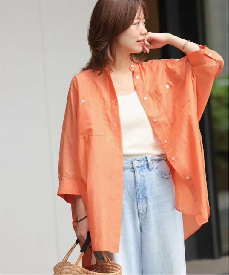 JOURNAL STANDARD relume「《追加》コットンボイルドルマンスリーブシャツ」|シャツ・ブラウス|