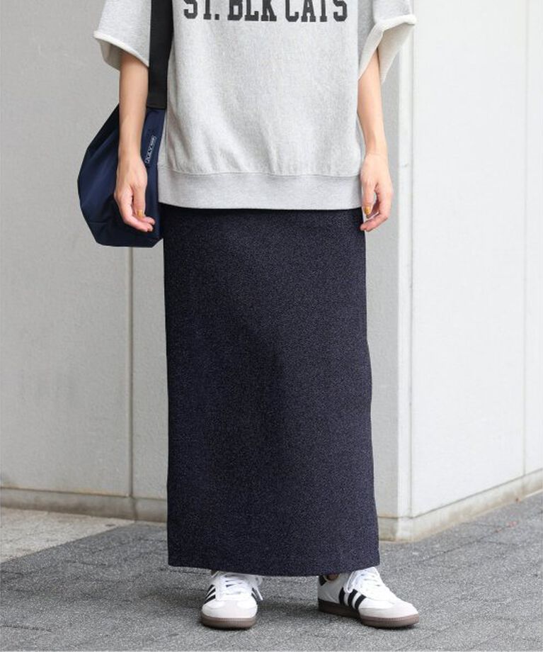 JOURNAL STANDARD relume「ラメIラインスカート」|スカート|ネイビー