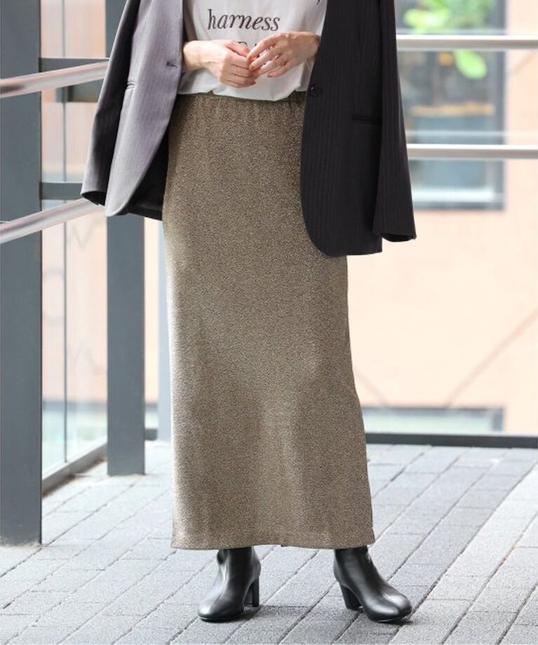 JOURNAL STANDARD relume「ラメIラインスカート」|スカート|ゴールド