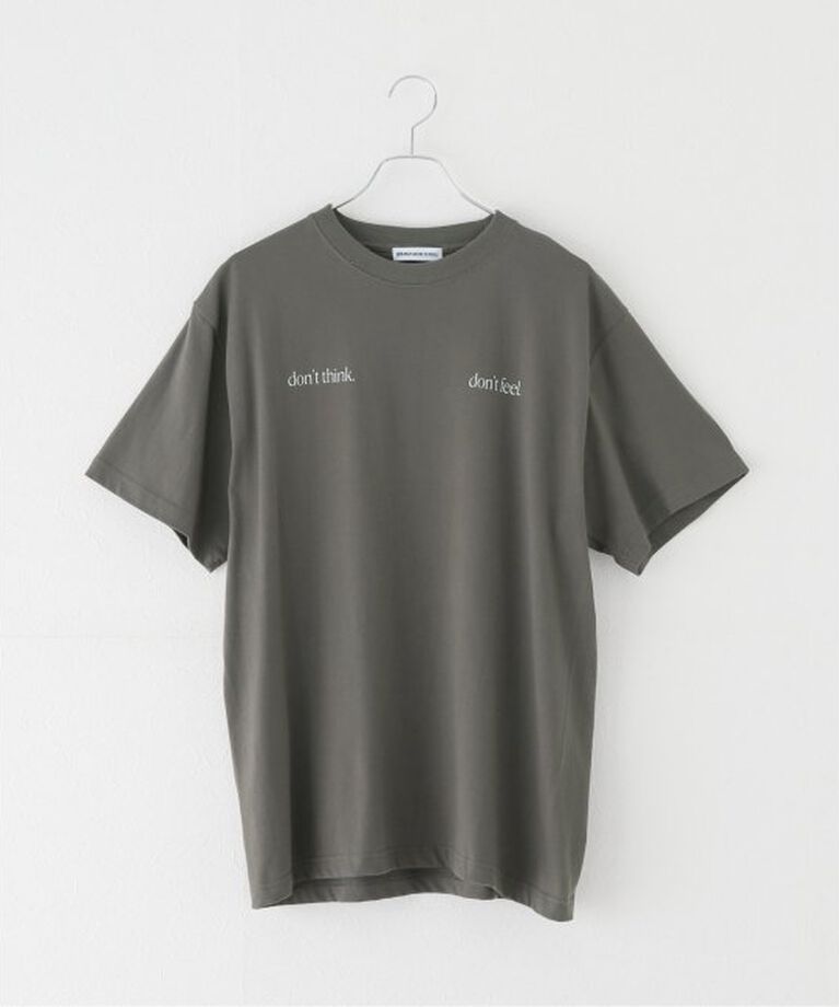 journal standard L'essage「《別注》【SKIN/スキン】dont think T-SHIRTS：Tシャツ」|Tシャツ・カットソー|ブラック A
