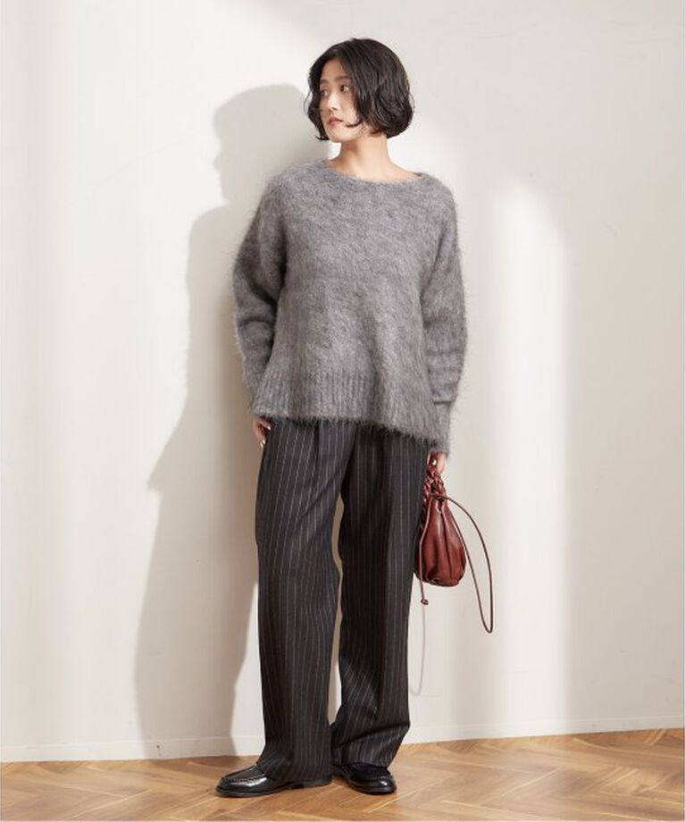journal standard L'essage「ピンストライプ グレンチェックパンツ」|スラックス|