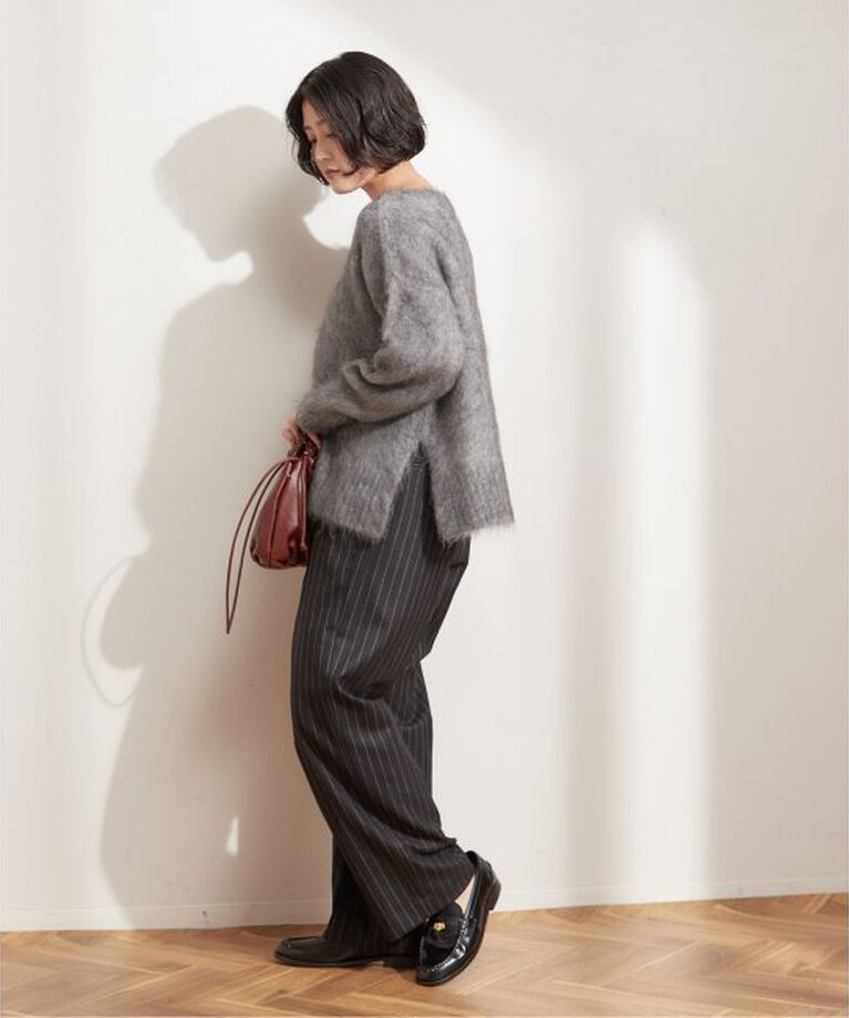 journal standard L'essage「ピンストライプ グレンチェックパンツ」|スラックス|