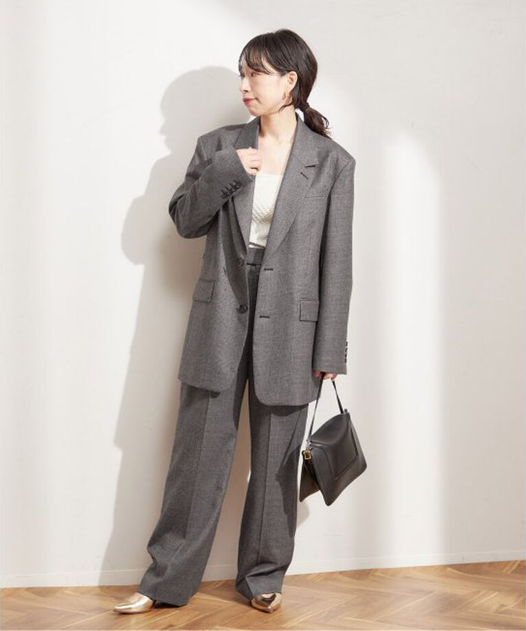 journal standard L'essage「ピンストライプ グレンチェックパンツ」|スラックス|