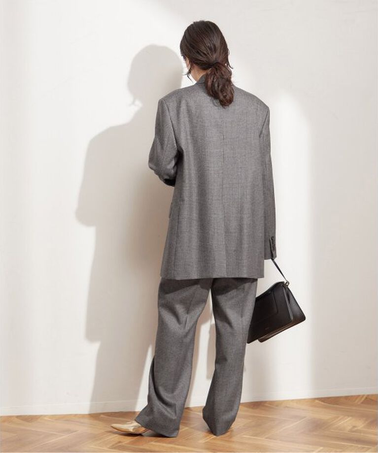 journal standard L'essage「ピンストライプ グレンチェックパンツ」|スラックス|