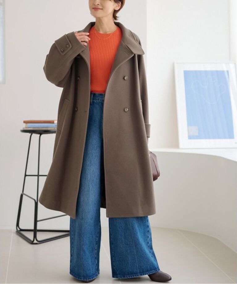 JOURNAL STANDARD relume「尾州ウールスーパー100スタンドロングコート」|その他|ブラウン
