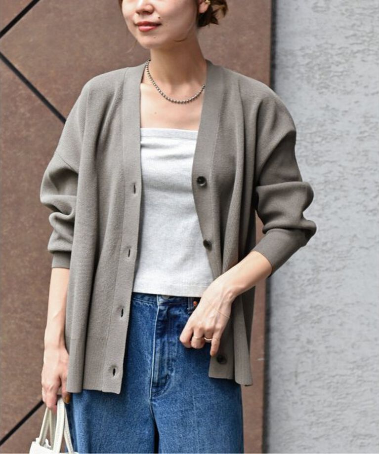 JOURNAL STANDARD relume「ウォッシャブルストレッチニットVネックカーディガン」|カーディガン|グレーB