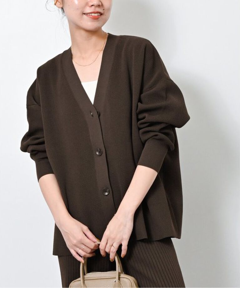 JOURNAL STANDARD relume「ウォッシャブルストレッチニットVネックカーディガン」|カーディガン|ブラウン