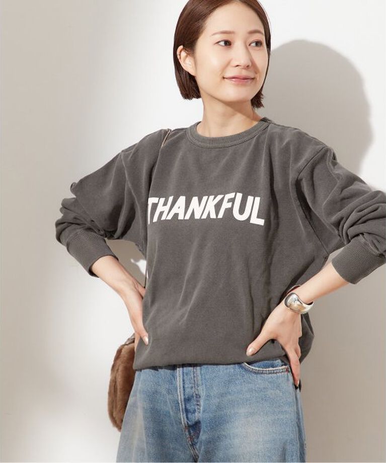 journal standard L'essage「【MIXTA/ミクスタ】THANKFUL スウェット」|スウェット・ジャージ|ブラック