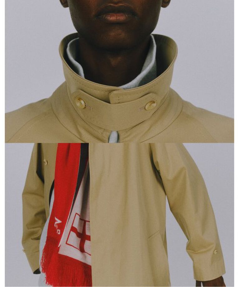 JOURNAL STANDARD「Aquascutum for JOURNAL STANDARD EX Aqua5 COTTON BALMACHAN COAT」|ステンカラーコート|