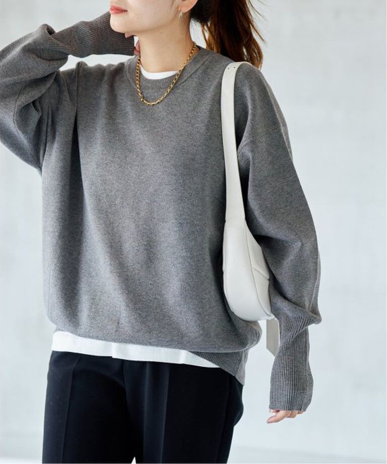JOURNAL STANDARD「《WEB限定追加2》ウォッシャブルTEXBRIDクループルオーバー」|ニット・セーター|