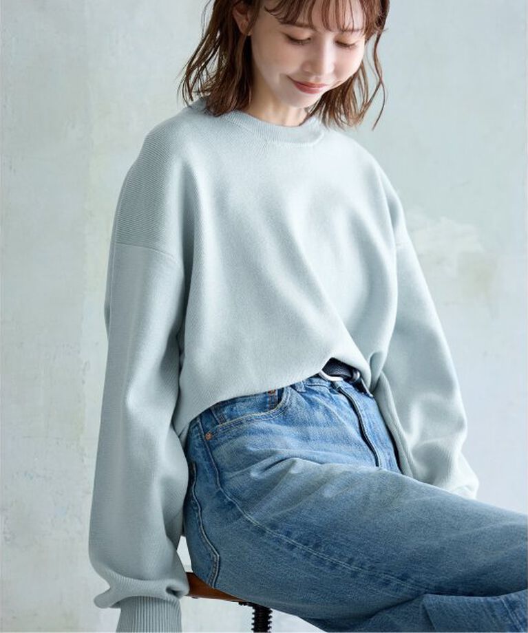 JOURNAL STANDARD「《WEB限定追加2》ウォッシャブルTEXBRIDクループルオーバー」|ニット・セーター|