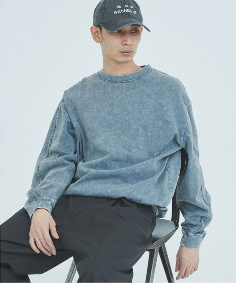 JOURNAL STANDARD「パネルガーメントダイ オーバーフィット」|Tシャツ・カットソー|グレーA