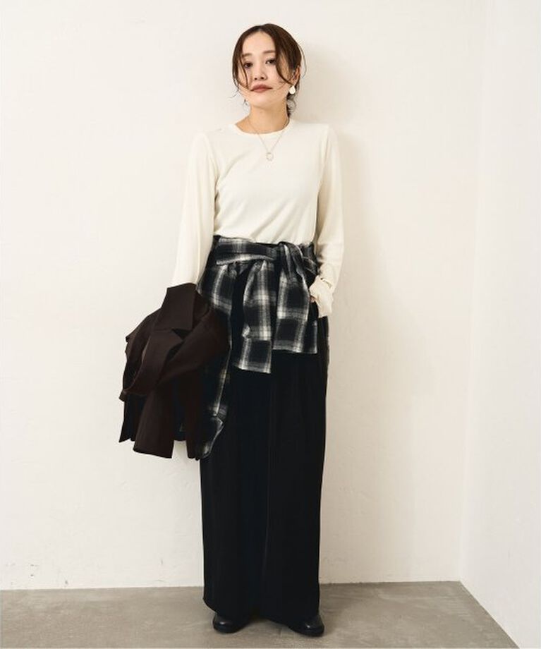 JOURNAL STANDARD「《追加》レーヨンベアテレコクルーネックプルオーバー」|Tシャツ・カットソー|