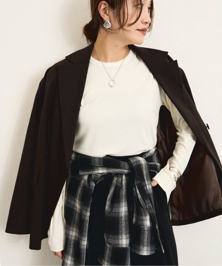 JOURNAL STANDARD「《追加》レーヨンベアテレコクルーネックプルオーバー」|Tシャツ・カットソー|
