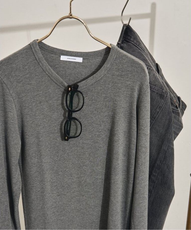 JOURNAL STANDARD「《追加》レーヨンベアテレコクルーネックプルオーバー」|Tシャツ・カットソー|グレー