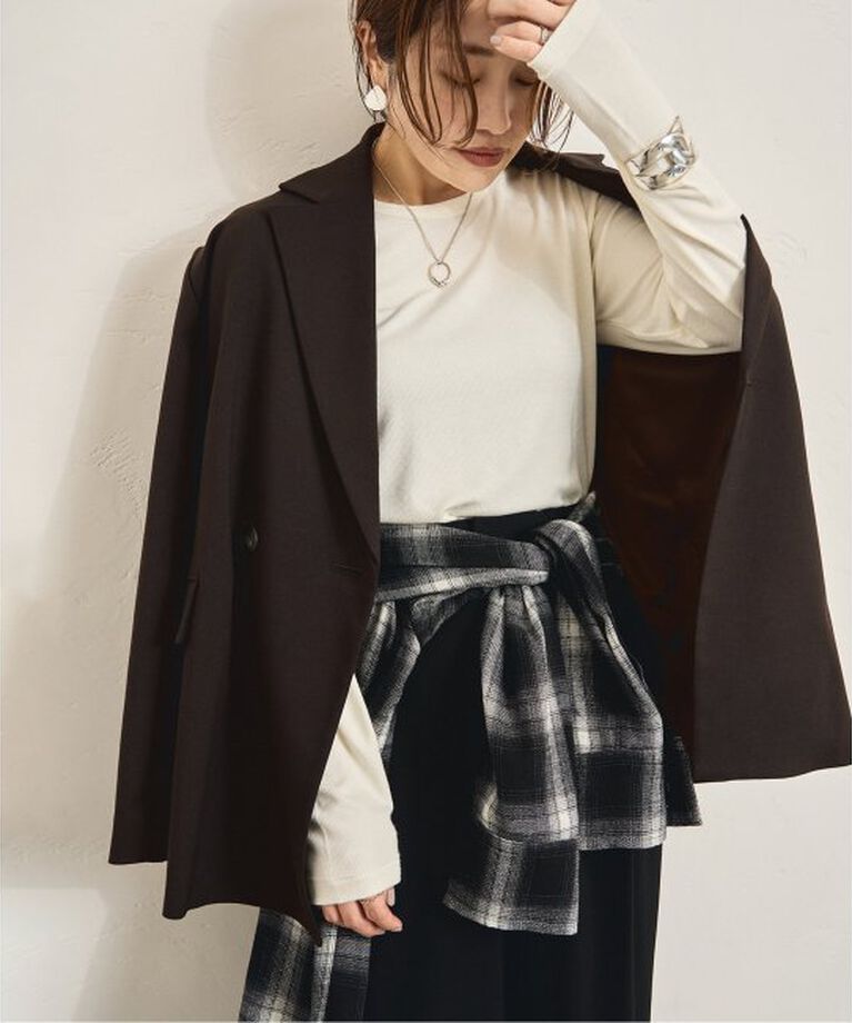 JOURNAL STANDARD「《追加》レーヨンベアテレコクルーネックプルオーバー」|Tシャツ・カットソー|ホワイト