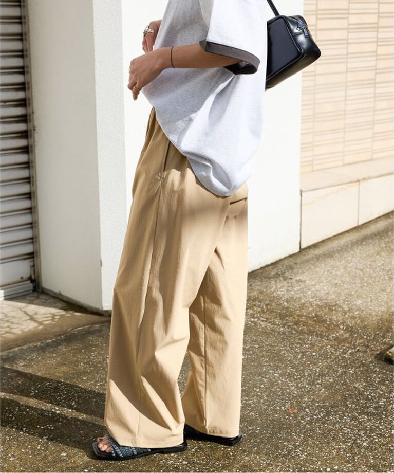JOURNAL STANDARD「【撥水/接触冷感/洗える/UVカット】リネンナイロンストレッチワイドパンツ」|その他|