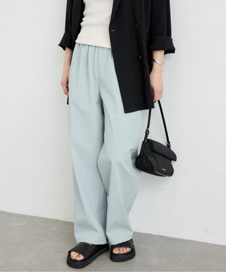 JOURNAL STANDARD「【撥水/接触冷感/洗える/UVカット】リネンナイロンストレッチワイドパンツ」|その他|サックスブルー