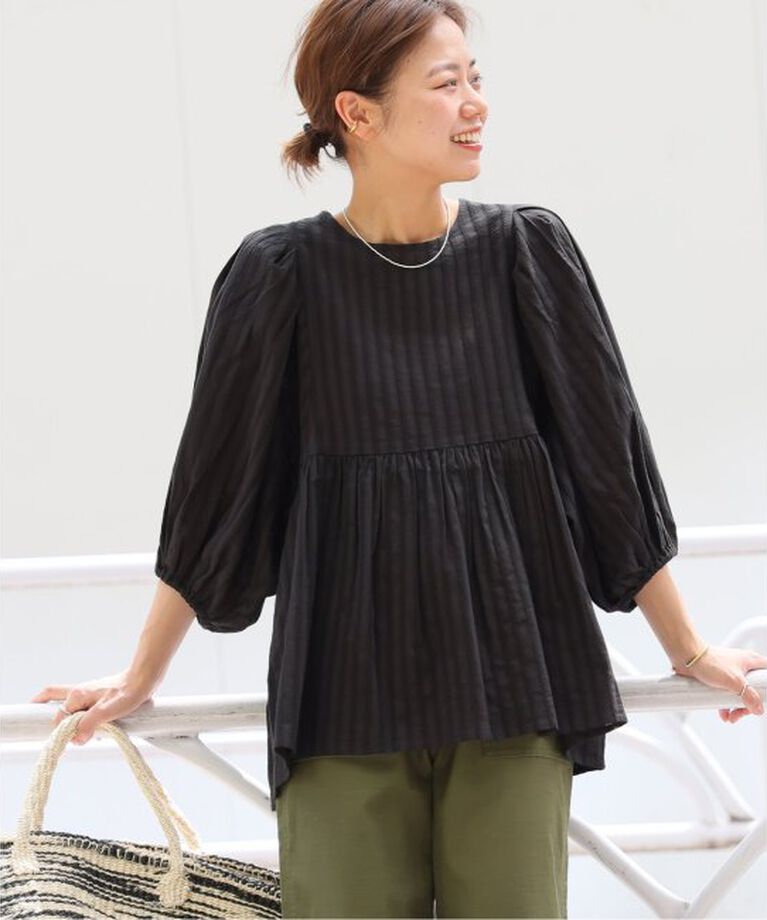 JOURNAL STANDARD relume「《追加》ドビーパフスリーブブラウス」|シャツ・ブラウス|