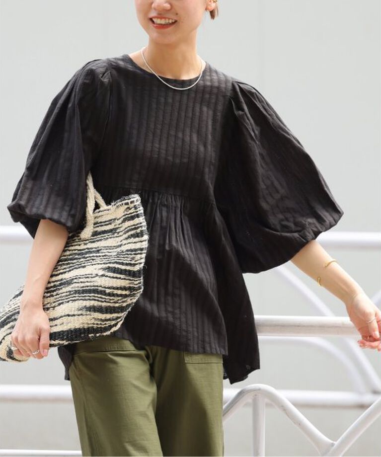 JOURNAL STANDARD relume「《追加》ドビーパフスリーブブラウス」|シャツ・ブラウス|