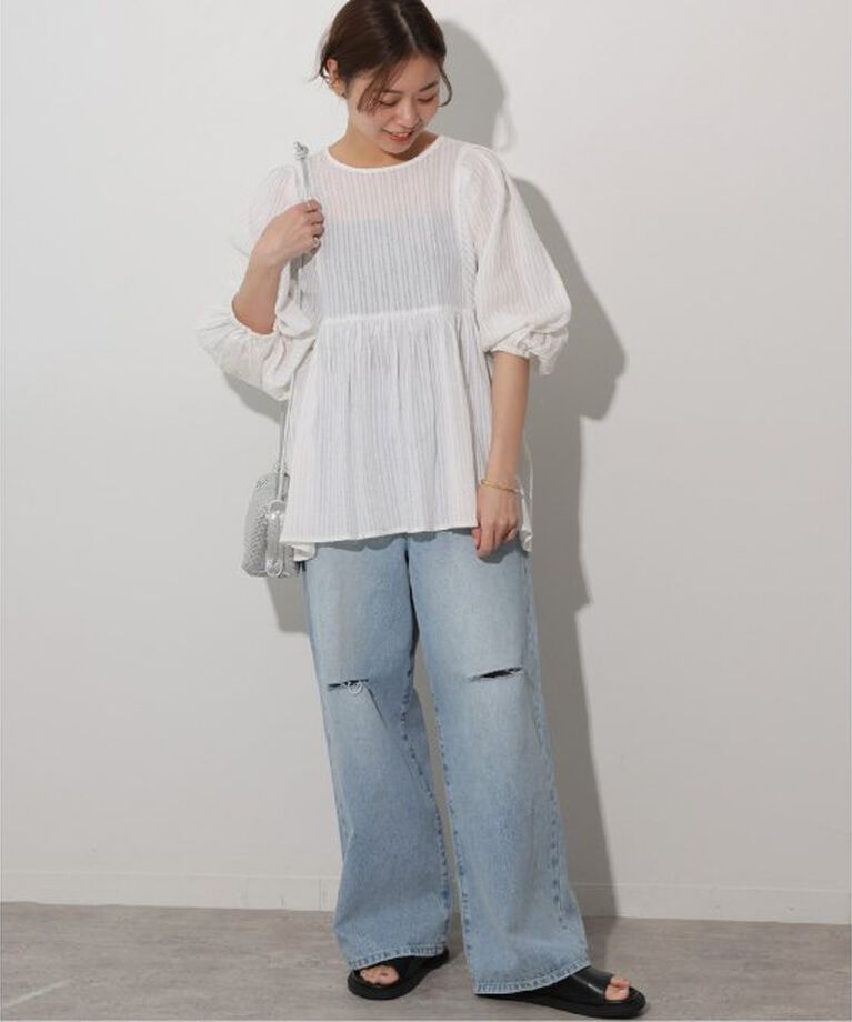 JOURNAL STANDARD relume「《追加》ドビーパフスリーブブラウス」|シャツ・ブラウス|