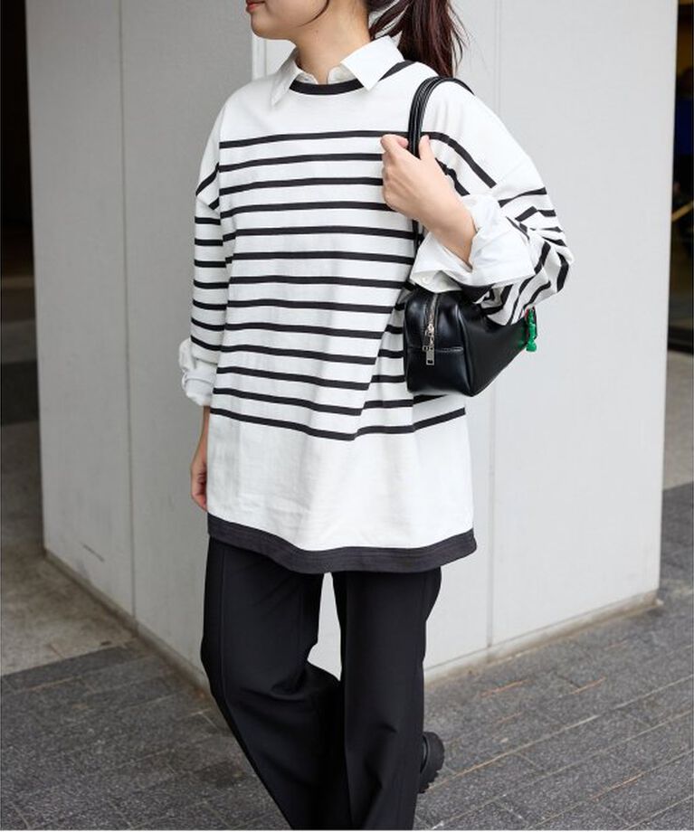 JOURNAL STANDARD「《追加》コットンボーダープルオーバー」|Tシャツ・カットソー|