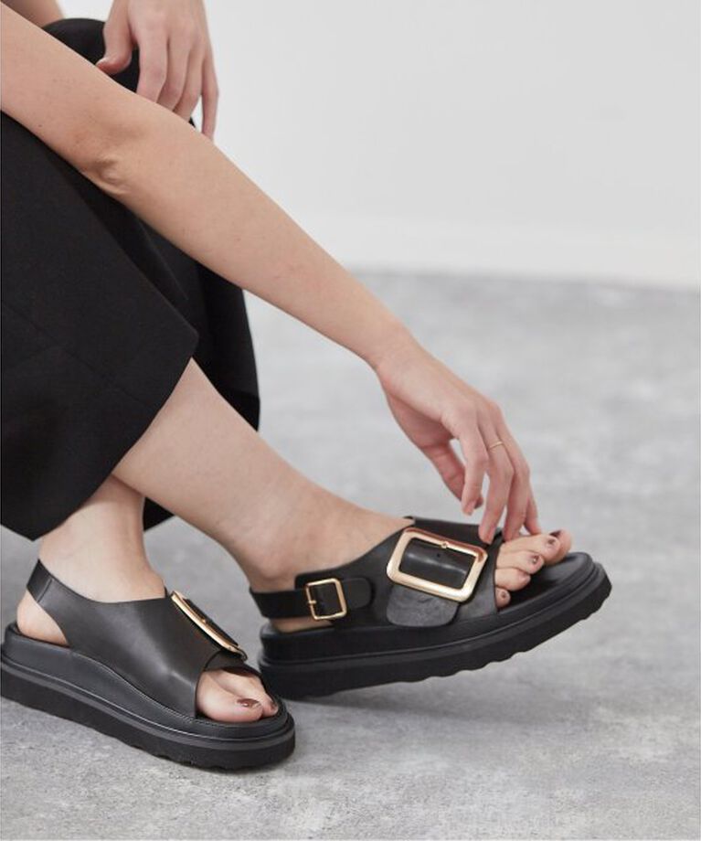 journal standard L'essage「《追加》《別注》【MOHI / モヒ】ストラップ バックルサンダル」|サンダル|