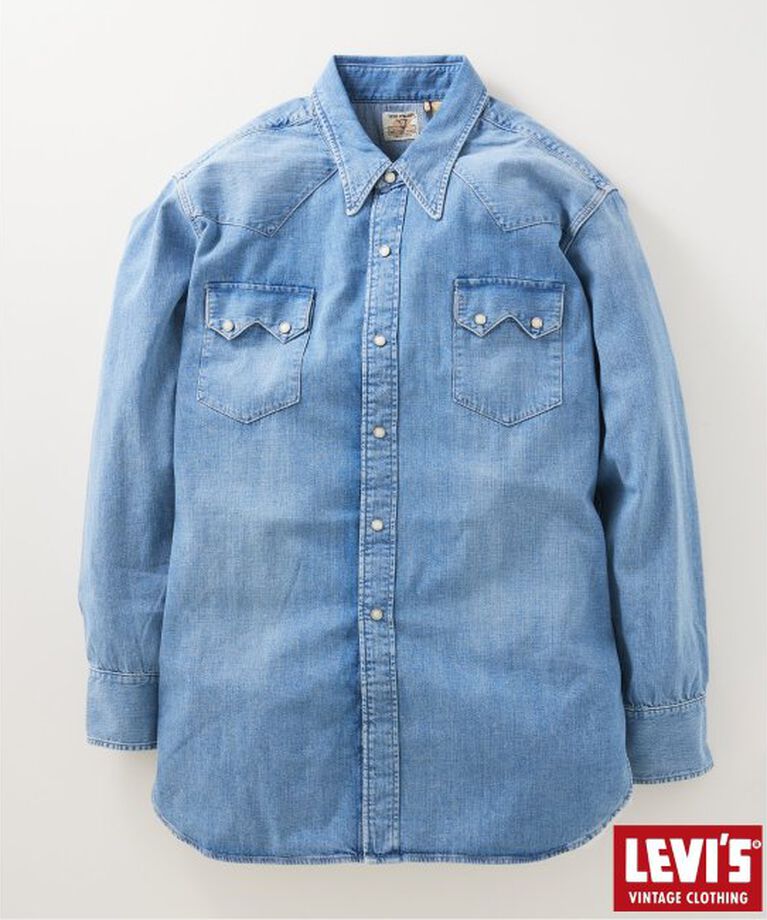 JOURNAL STANDARD relume「LEVI'S(R) VINTAGE CLOTHING/リーバイス SHORTHORN SAWTOOTH INDIGO COSMOS」|シャツ・ブラウス|ブルー