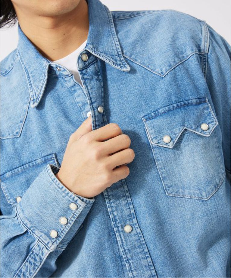 JOURNAL STANDARD relume「LEVI'S(R) VINTAGE CLOTHING/リーバイス SHORTHORN SAWTOOTH INDIGO COSMOS」|シャツ・ブラウス|