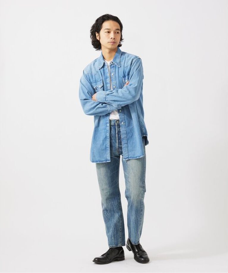JOURNAL STANDARD relume「LEVI'S(R) VINTAGE CLOTHING/リーバイス SHORTHORN SAWTOOTH INDIGO COSMOS」|シャツ・ブラウス|