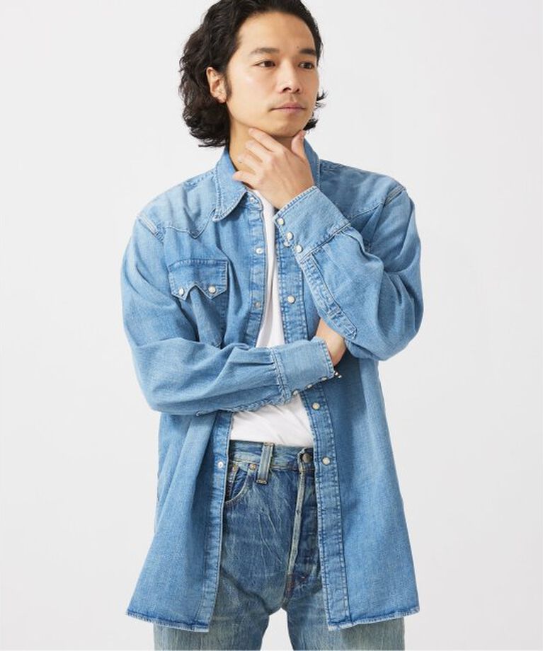 JOURNAL STANDARD relume「LEVI'S(R) VINTAGE CLOTHING/リーバイス SHORTHORN SAWTOOTH INDIGO COSMOS」|シャツ・ブラウス|
