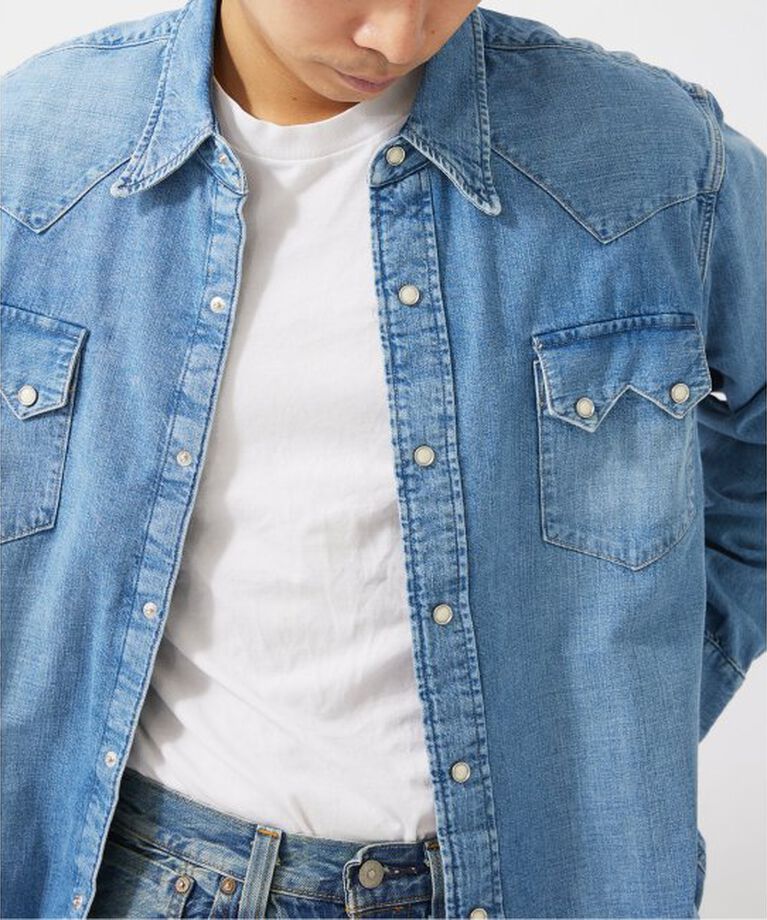 JOURNAL STANDARD relume「LEVI'S(R) VINTAGE CLOTHING/リーバイス SHORTHORN SAWTOOTH INDIGO COSMOS」|シャツ・ブラウス|