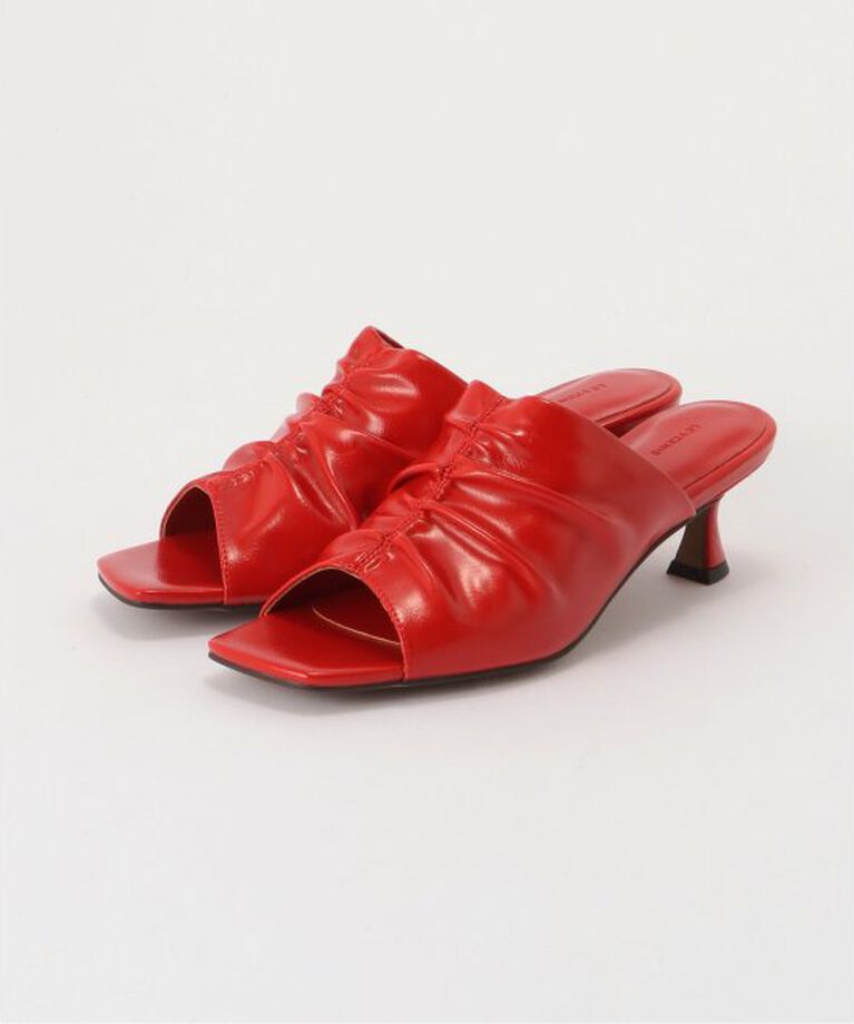 Oriens JOURNAL STANDARD「【LE VERNIS/ル・ベルニ】 Gather square mules 244-211 303」|サンダル|