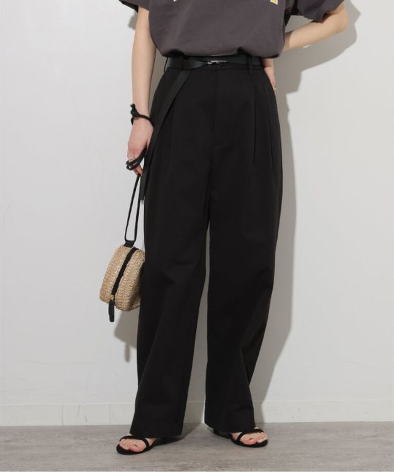 JOURNAL STANDARD relume「コットンツイル2タックパンツ」|その他|ブラック