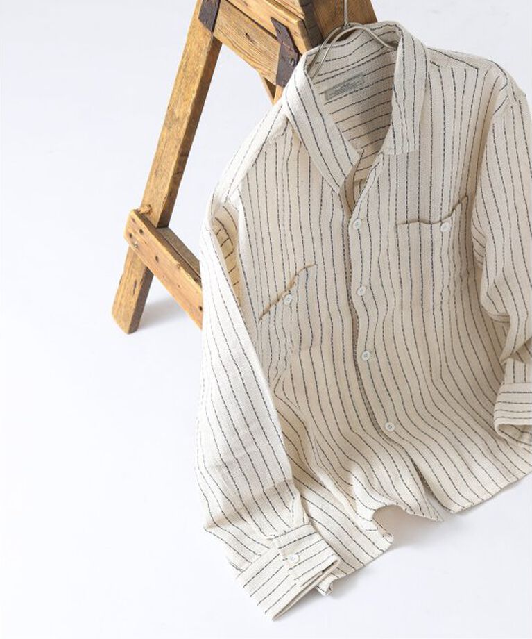 JOURNAL STANDARD relume「C/Lバスケット ピンストライプシャツ」|シャツ・ブラウス|