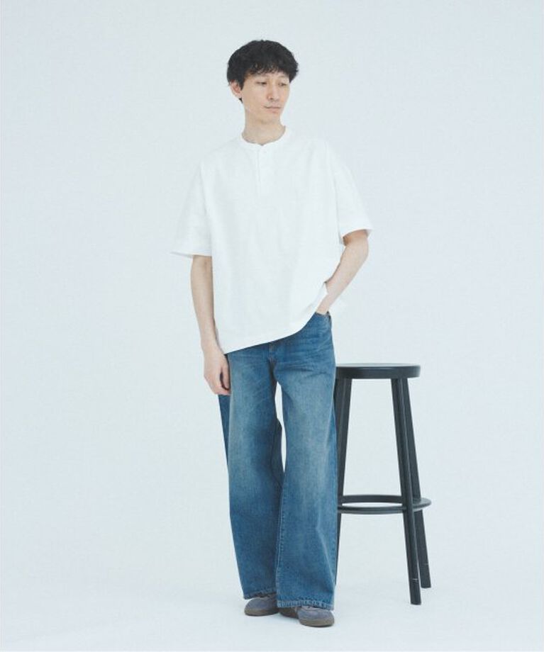 JOURNAL STANDARD「Healthknit / ヘルスニット 別注 ヘンリー ネック Tシャツ」|Tシャツ・カットソー|
