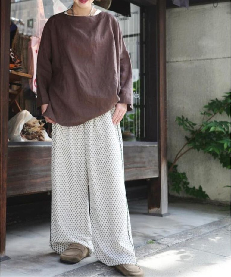 journal standard luxe「エアリーリネンボートネックブラウス」|シャツ・ブラウス|
