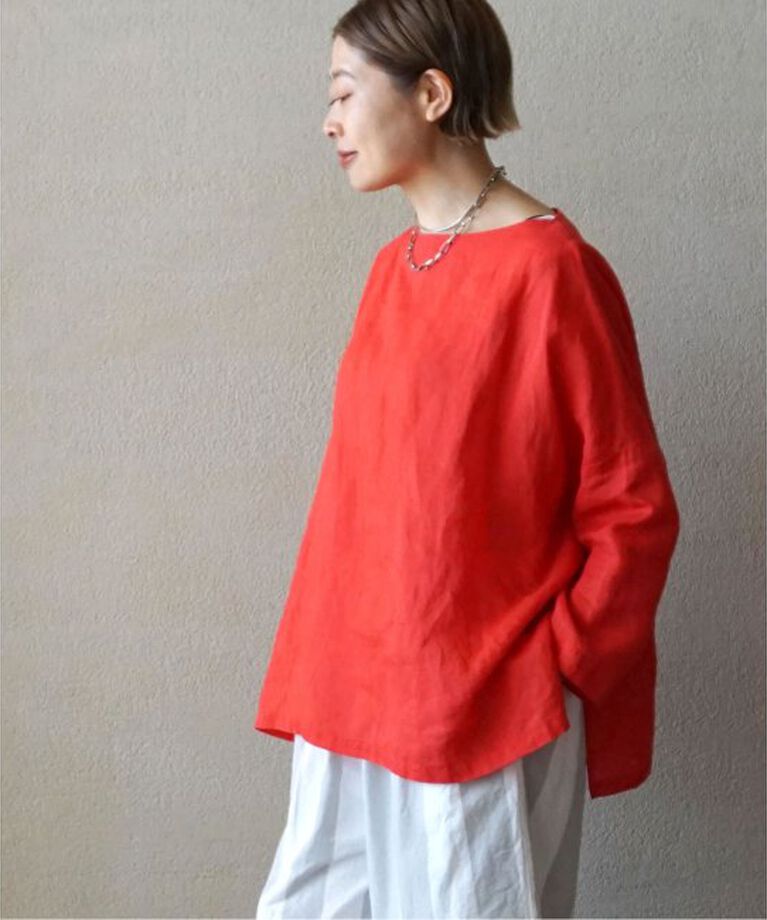 journal standard luxe「エアリーリネンボートネックブラウス」|シャツ・ブラウス|