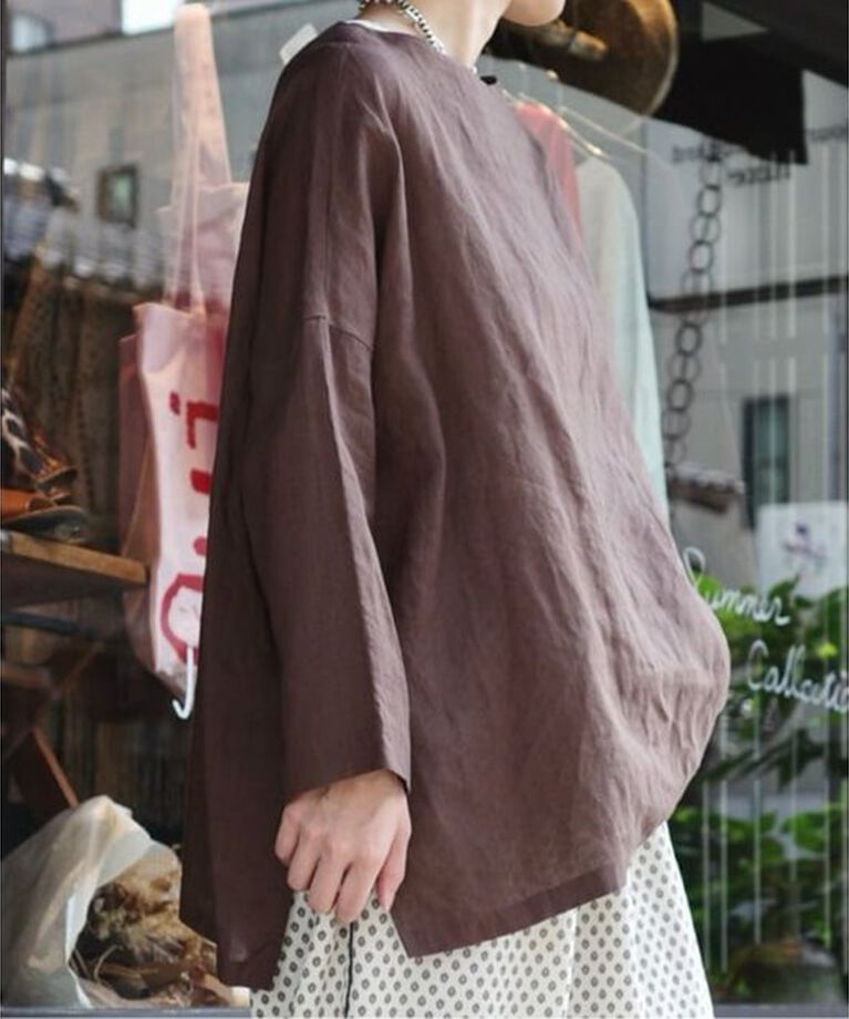 journal standard luxe「エアリーリネンボートネックブラウス」|シャツ・ブラウス|
