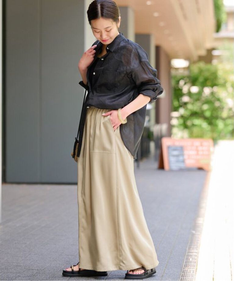 JOURNAL STANDARD relume「《予約》ヴィンテージサテンベイカースカート」|スカート|