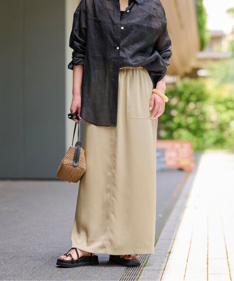 JOURNAL STANDARD relume「《予約》ヴィンテージサテンベイカースカート」|スカート|