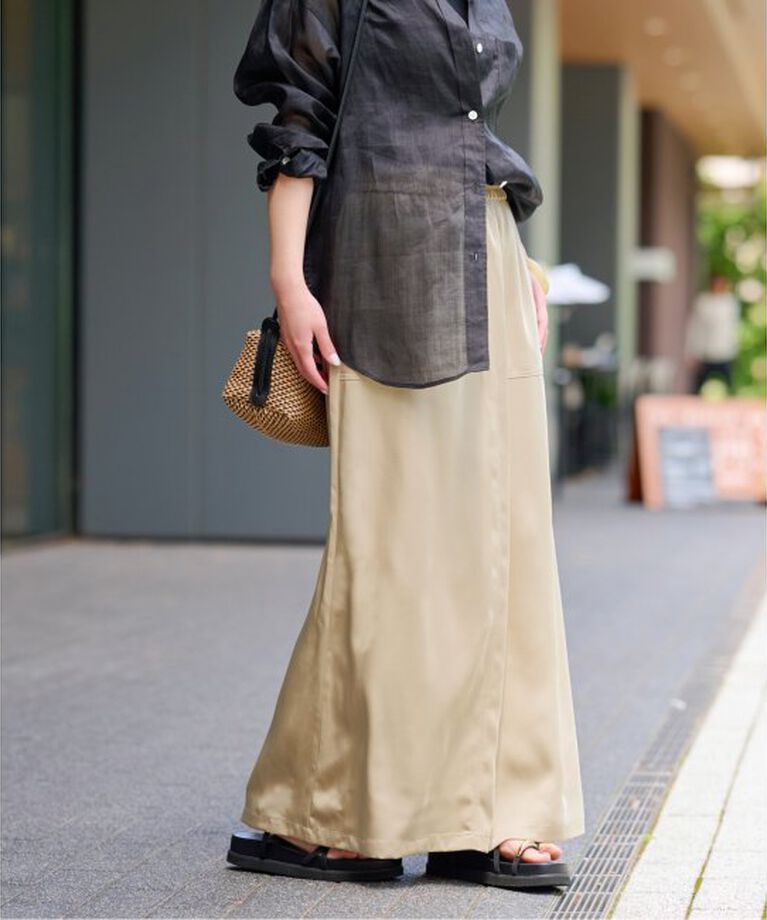 JOURNAL STANDARD relume「《予約》ヴィンテージサテンベイカースカート」|スカート|